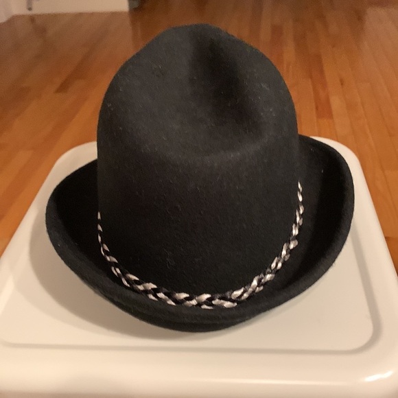 Sakkas Clint Braided Band‎ Wool Trilby Fedora - Black - Picture 2 of 4
